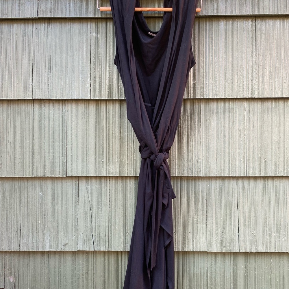 Black Reformation Wrap Dress